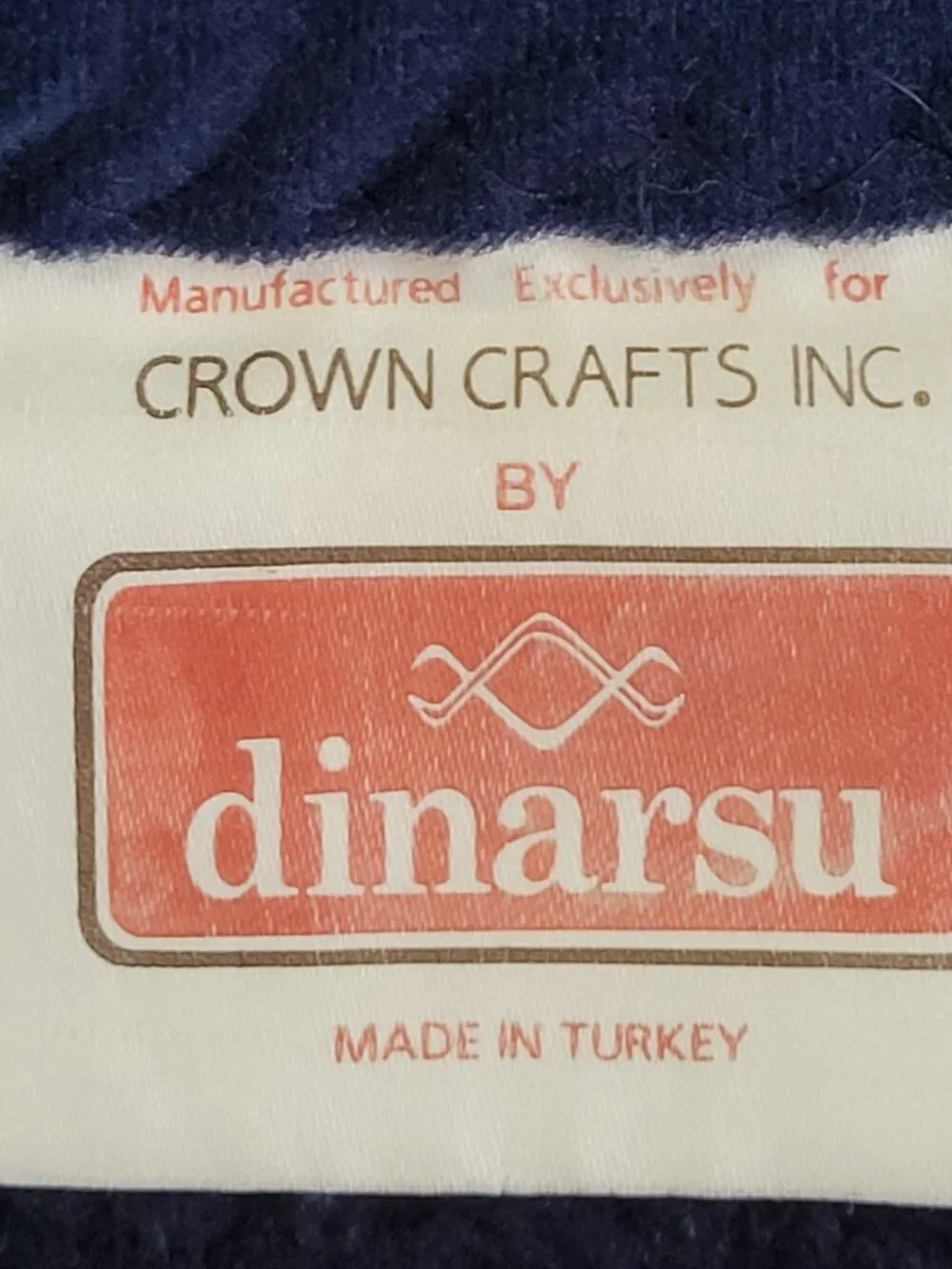 Crown Crafts Fleece Teddy Bear Blanket by Dinarsu VTG 1986 Reversible 60